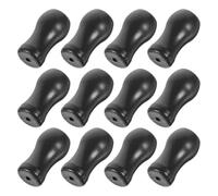 iplusmile 12 Borlas Negras para Cortinas de Ventana de PVC, Accesorios para Persianas Cuerda de Tracción, Fáciles de Instalar, Ideales para Salón y Dormitorio