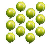 iplusmile 12 Globos Inflables Forma de Pelota de Tenis de 18 Pulgadas Color Claro Decorativos para Fiestas de Cumpleaños y Eventos Deportivos Globos para Colgar y Ambientar Celebraciones