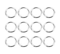 iplusmile 12 Piezas Anillos Acero Inoxidable Círculos Grandes Soldados para Manualidades Aros Fuertes para Joyería Macramé y Proyectos DIY