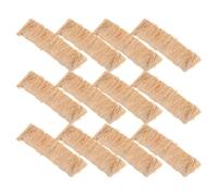 iplusmile 12 Piezas de Techo de Paja Artificial Pequeño para Maquetas 4X10 CM Paja Sintética para Decoración de Jardines de Hadas y Proyectos de Arquitectura Miniatura