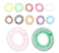 iplusmile 12 Piezas Diadema Elástica Peine Circular para Peluca, Accesorios Cabello Coloridos Dientes Completos, Soporte Flexible para Mantener el Cabello en Su Lugar, Uso Color Aleatorio