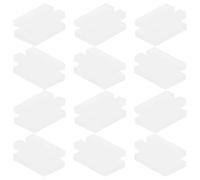 iplusmile 12 Piezas Funda Protectora para Radiador Plástico Soporte de Radiador para Protector de Gancho Blanco Antivibración para Interior y Oficina