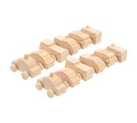 iplusmile 12 Piezas Juguetes de Madera sin Terminar para Pintar Pack de Coches Miniatura DIY para Desarrollo y Coordinación para Actividades y Educación Infantil