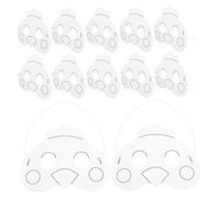 iplusmile 12 Piezas para colorear infantil máscara kits de artesanía de bricolaje máscara pintable máscara infantil para fiesta Máscara de bricolaje Papel