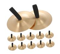 iplusmile 12 Piezas Platillos de Dedos Infantiles de Cobre Ligeros y Ergonómicos para Educación Musical Fiestas y Danza Instrumento de Percusión