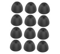 iplusmile 12 piezas Tapones de Silicona para Auriculares Compatibles con Buds Repuestos Suaves y Cómodos Cubiertas Alternativas Resistentes y Compactas Negro