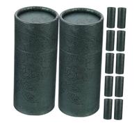 iplusmile 12 Piezas Tubo de incienso de línea de té Tarro Kraft vacío tubos de contenedor contenedores de brillo de labios Tubo de montaje frontal Verde oliva