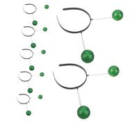 iplusmile 12piezas Diadema Antena de Extraterrestre de Dibujos Animados Diadema de Bolas Brillantes Alienígenas para Halloween Aro Cabello Temática Espacial y Purpurina para Fiestas