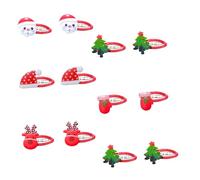 iplusmile 12piezas Horquillas de Alce Horquilla Adorable para Navidad Pinza Pelo de Dibujos Animados Adorno Cabeza para Fiestas de Navidad Estilo Aleatorio