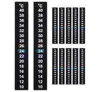 iplusmile 12piezas Pegatina para Termómetro LCD Termómetro Adhesivo para Terrarios Medidor de Temperatura para Monitorizar la Temperatura Acuarios y Frascos de Fermentación