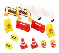 iplusmile 14 Piezas de Tráfico para Juguete Educativo de Simulación de Barricadas Conos de Tráfico de Plástico para Aprendizaje y Infantiles para Desarrollo Psicomotor y de Educativos
