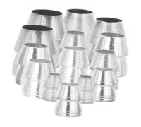 iplusmile 14 piezas Kit de Cuñas Metálicas Redondas para Mango de Martillo Cuñas de Seguridad para Reparación y Fijación Herramientas de Carpintería para Abrir Troncos y Rajar Leña