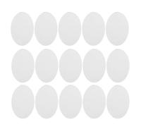 iplusmile 15 Piezas Pieza de Espejo Ovalado para Bricolaje, Vidrio Claro, | Formato Mini, Ligero y Portátil, Adecuado para Centros de Mesa y Proyectos Creativos