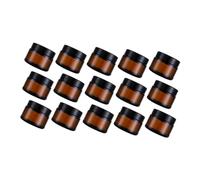iplusmile 15Piezas Botellas de Cosméticos de Frascos de Almacenamiento Prueba de Fugas Contenedor de Vidrio para Crema Lociones y Ungüentos para Maquillaje y
