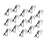 iplusmile 15piezas Pinzas Metálicas Para Micrófono De Solapa Accesorios De Repuesto Agarre Firme Para Vlogs Entrevistas y Oratoria