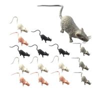 iplusmile 16 Piezas Mini Ratón Simulado de Plástico para Halloween Falsos Colores y Decoración para Jardín y Fiesta