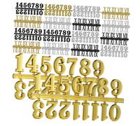 iplusmile 18piezas Accesorios para Relojes De Pared Kit Números De Reloj Incluyendo Números Arábigos y para Reemplazo y Decoración del Hogar