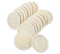 iplusmile 18piezas Limpiador de Lufa Corporal Natural Disco Limpiador para Desmaquillante Esponja Vegetal Pequeña para Uso Ducha y Hogar