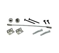 iplusmile 1Juego Pared Antivuelco para Muebles Protector de Fijaciones para Armarios Tv Material de Inoxidable