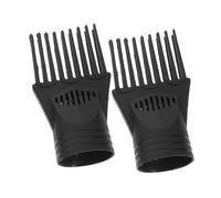 iplusmile 2 Boquillas Para Secador De Pelo Accesorio Desenredante Peines De Difusor Pequeño Secador De Pelo Con Dientes De Peine Secador De Aire Peine De Plástico Negro