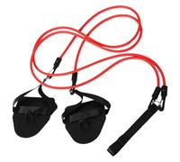 iplusmile 2 Cinturones de Resistencia para Natación 30 LB Rojo con Paletas de Mano Banda Elástica de Entrenamiento de Fuerza para Natación en Tierra y Agua Cuerda de Entrenamiento