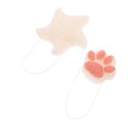 iplusmile 2 Esponjas De Baño Naturales Para Bebés: Adorables Formas De Estrella De Mar Y Pata De Gato Para Recién Nacidos. Almohadilla Absorbente Para La Ducha Y El Baño.