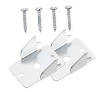 iplusmile 2 Juegos Soporte de Barra de Cortina Apoyo Barra de la Cortina Vara Cortinas Soportes de Engrosamiento de Barra de Cortina Soportes de Barra de Cortina para Pared Planchar Silver