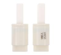 iplusmile 2 Piezas Amortiguadores de Tapa de Inodoro Asiento de Inodoro Amortiguador Blanco Plástico Cierre Lento Absorción de Impacto Estabilidad Mejorada y Bidé Instalación DIY Hogar