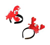 iplusmile 2 Piezas Aro Pelo Forma De Langosta y Cangrejo De Río, Tamaño Único, Accesorio Creativo Para Fiestas y Carnaval, Apto Para Niños y Adultos