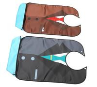 iplusmile 2 piezas Baberos Impermeables para Adultos Protección Doble contra Manchas Prácticos para Personas Mayores y Pacientes Colores Surtidos Fácil Limpieza y Reutilizables