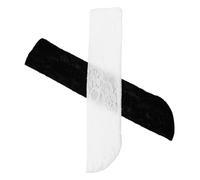 iplusmile 2 piezas Bolsa para Abanico de Mano Vintage de Lino con Encaje Hecho Mano Ligera y Duradera Funda para Abanicos Portátil de Unidades Negro y