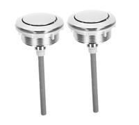 iplusmile 2 piezas Botones Descarga Wc para Cisterna Pulsador Manual Ahorro Agua Instalación Fácil Diseño Duradero y Compacto Repuesto Inodoro Estándar