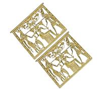 iplusmile 2 piezas Broche Vintage Egipcio Retro Aleación Accesorio Ligero y Duradero para Ropa de Regalo Creativo para Mujer