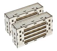 iplusmile 2 Piezas Cabaña Miniatura De Madera Pequeña Casa Modelo De Madera para Manualidades y Decoración De Escritorio Maquetas De Casas Sin Ensamblaje para Crear Un Escenario De Arte