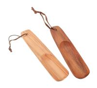 iplusmile 2 piezas Calzador de Madera para Uso Doméstico y Viaje Ayuda para Ponerse Zapatos con Mango Ergonómico y Superficie Lisa Evita Daños Zapatos y Reduce Dolor de Espalda y Rodillas