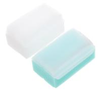iplusmile 2 Piezas Cepillo de Baño Pequeño, Cepillo de Baño Reutilizable de Pp y Esponja, para Cabeza y Pelo de Ñiño, se Usa Champú, Calma al Ñiño, para Lactantes y Recién Nacidos