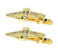 iplusmile 2 piezas Clips de Corbata para Hombre Diseño Animal Accesorios para Trajes Negocios Bodas Elegante Zinc Alloy