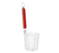iplusmile 2 piezas Colador de Cocina Inoxidable con Mango de Madera de Herramienta de Drenaje para Fideos y Alimentos de Limpiar y Almacenar para Uso Diario Casa o Restaurantes