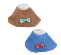 iplusmile 2 Piezas Collar Cuello Loro Cono Loro Anillo de protección para el Cuello bucles para el Cuello para Mascotas Suministros Fieltro arrancar el Cabello