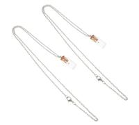 iplusmile 2 Piezas Collar de Vidrio con Semillas de Mostaza Mini Colgante Inspirador para Mujeres y Hombres Joyería Religiosa Discreta para Fe y Motivación