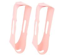 iplusmile 2 piezas Correa Antirronquidos Ajustable para Hombres y Mujeres Banda Elástica para Soporte Mandibular Solución Práctica para Dejar de Roncar Paquete de Unidades Rosa