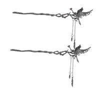 iplusmile 2 Piezas Crow Hairpin With Tassels Lightweight Metal Chinese Hair Accessories For Women Elegant Retro Hair Stick For Weddings Parties And Festivals