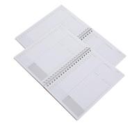 iplusmile 2 piezas Cuaderno Portátil Unidades de Notas Multifunción con Cubierta Kraft Planificador Diario y Accesorio de Oficina para Organización y Programación