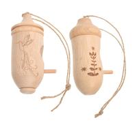 iplusmile 2 Piezas de Madera para Colibríes Decoración de Jardín Resistente al Pequeña Casita Colgante para Pájaros Nido Decorativo y Funcional para Exteriores