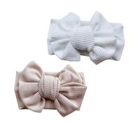 iplusmile 2 piezas Diademas para Bebés con Gran Lazo de Cabello de Accesorios para Niñas Recién Nacidos Diadema de y Transpirable para y Celebraciones