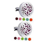 iplusmile 2 Piezas Difusor De Aromaterapia Para Coche Desactivadores Aceite Esencial Para Coche De Aceite Esencial Respiradero Auto Difusor De Titular Aire