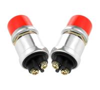 iplusmile 2 Piezas Interruptor de Arranque de Botón 50a 12v 24v Rojo para | Acción Momentánea, sin Recableado, Identificación Fácil, Activación Simple, para Aplicaciones Mecánicas y Automotrices