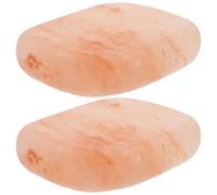 iplusmile 2 Piezas Jabón de Mineral Rosa, Artesanal, Exfoliante Corporal | Hecho, Forma Lisa y Redondeada, Uso en Ducha tras Entrenar, para Piel Sensible