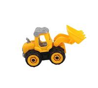 iplusmile 2 Piezas Juguete Educativo de Ingeniería Infantil Vehículos de Construcción DIY Camión Excavadora y Bulldozer Material Plástico Seguro para Desarrollo de Habilidades Prácticas