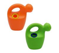 iplusmile 2 Piezas Juguetes Regadera Playa para Colores Verde y Naranja Plástico Seguro para Baño y Verano para Arena y Agua